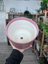 Load image into Gallery viewer, Dark Pink Pot With Saucer
