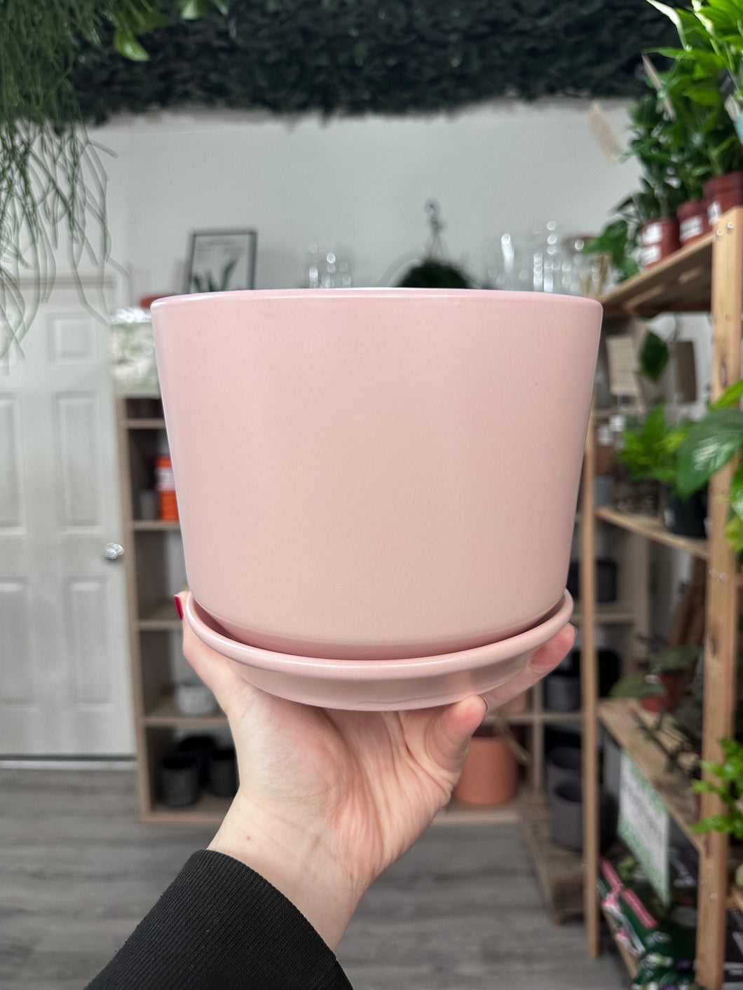 Light Pink Pot With Saucer